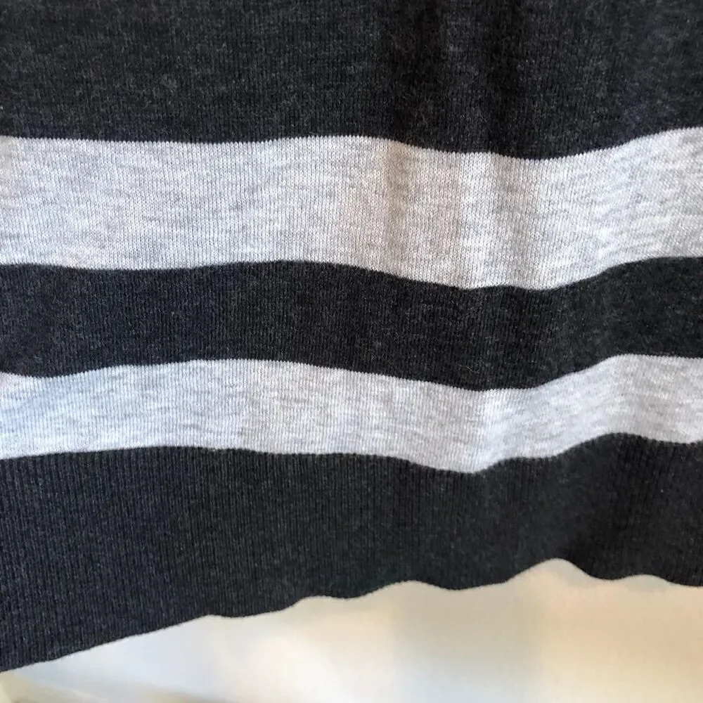 Nordstrom Grey Stripe Sweater